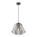 Buy Pendant Lights Australia Interior Iron Cage 1 Light Pendant Black & Brass - MARTE1