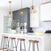 Buy Pendant Lights Australia Interior Iron Cage 1 Light Pendant Matt Gold & Black - MARTE2