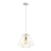 Buy Pendant Lights Australia Interior Iron Cage 1 Light Pendant White & Brass - MARTE3