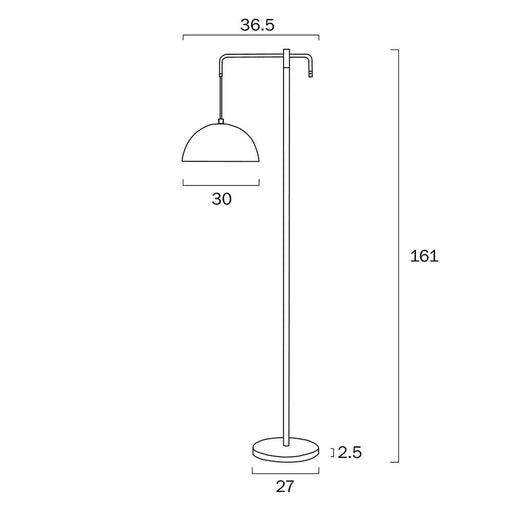Buy Floor Lamps Australia Marthos 1 Light Floor Lamp Black & Antique Gold - MARTHOS FL-BKAG