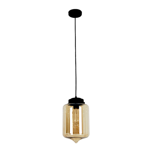 Buy Pendant Lights Australia MASON 1 Light Pendant With Amber Tipped Glass - MASON4