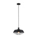Buy Pendant Lights Australia MATRIX Iron Dome & Cage 1 Light Pendant Black - MATRIX-B