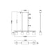 Buy Island Pendant Lights Australia METI Warm Chestnut Wood 4 Light Bar Pendant - METI02