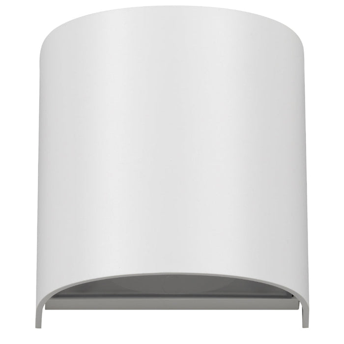 Miro Polycarbonate Single Exterior Wall Light White - MIRO EX1-WH