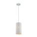Buy Mini Pendants Australia MODELLO Embossed Oblong 1 Light Pendant White - MODELLO1