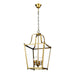 Buy Ceiling Lanterns Australia Montana Ceiling Lantern 4 Lights Satin Brass Aluminium - 1000650