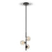 Buy Pendant Lights Australia Moran 3 Light Pendant Black Metal / Smoke Glass - MORAN PE03-BKSM
