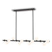 Buy Island Pendant Lights Australia Moran 14 Light Island Pendant Black Metal / Opal Matt Glass - MORAN PE14-BKOP