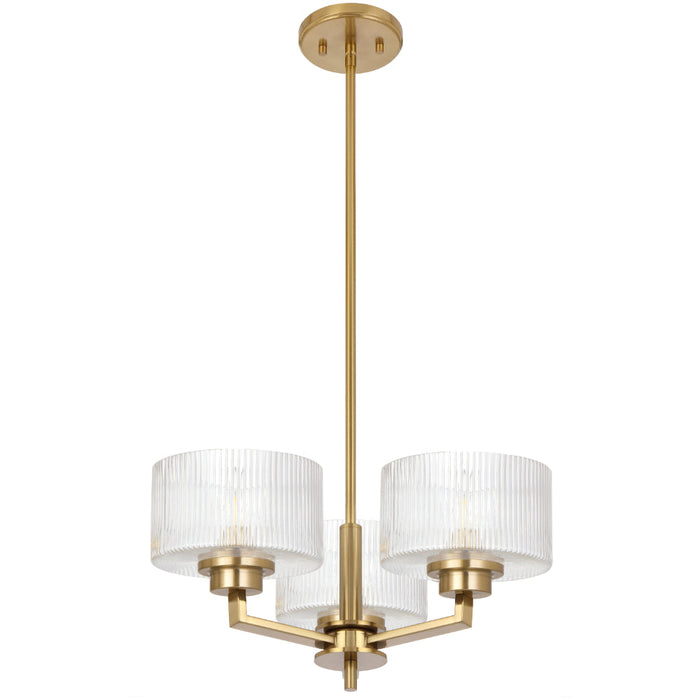 Moreno II 3 Light Pendant Antique Gold - MORENO2 PE3-AG