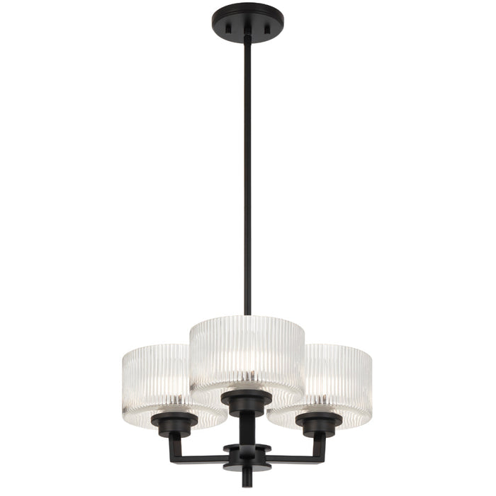 Moreno II 3 Light Pendant Black - MORENO2 PE3-BK