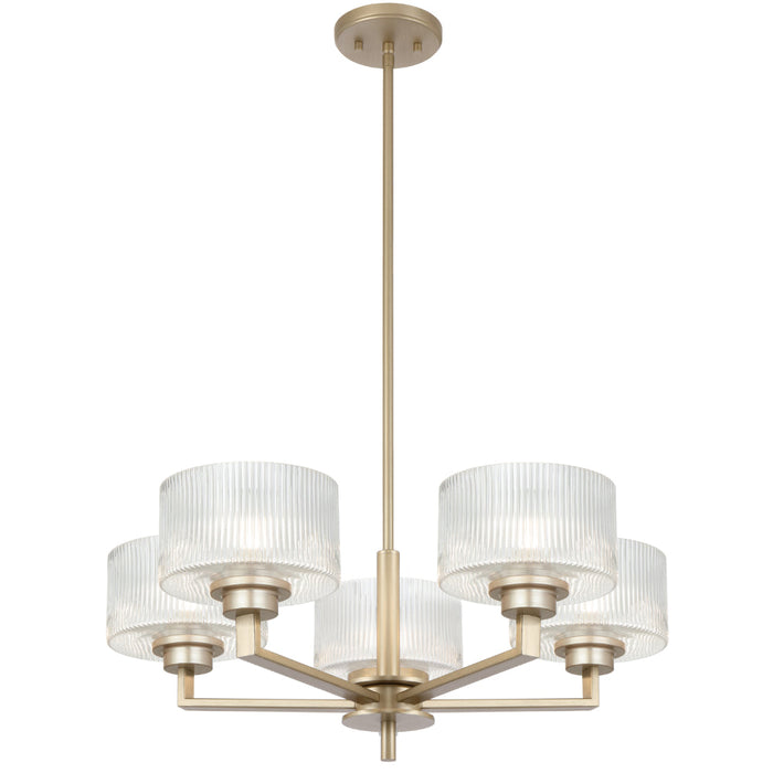 Moreno II 5 Light Pendant Antique Silver - MORENO2 PE5-AS