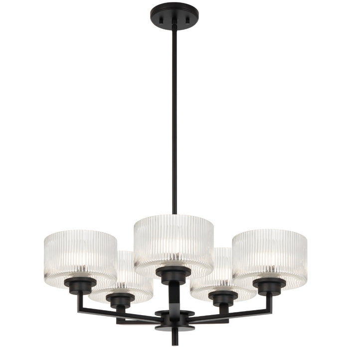 Moreno II 5 Light Pendant Black - MORENO2 PE5-BK