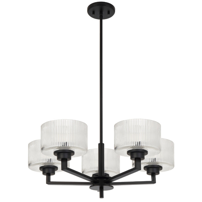 Moreno II 5 Light Pendant Black - MORENO2 PE5-BK
