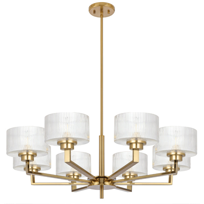 Moreno II 8 Light Pendant Antique Gold - MORENO2 PE8-AG