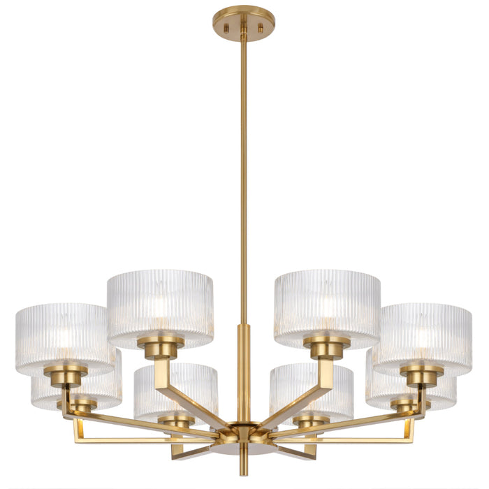 Moreno II 8 Light Pendant Antique Gold - MORENO2 PE8-AG