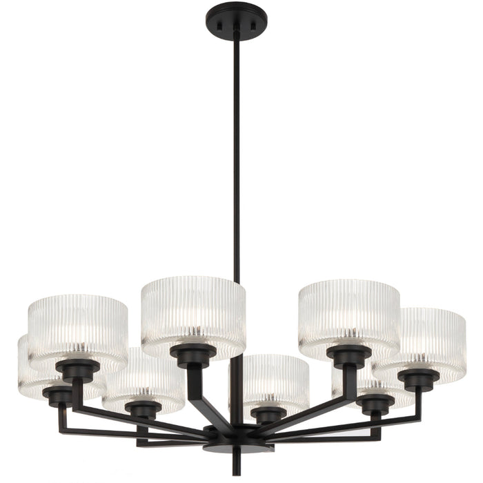Moreno II 8 Light Pendant Black - MORENO2 PE8-BK