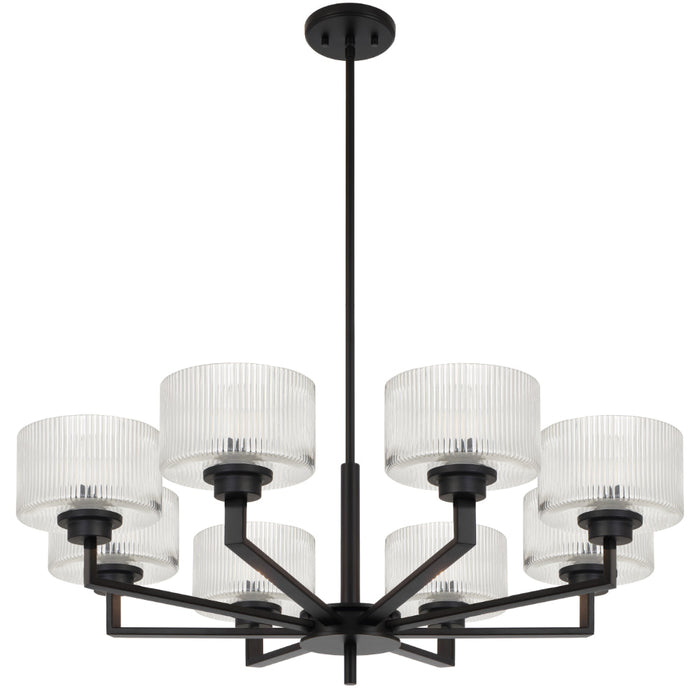 Moreno II 8 Light Pendant Black - MORENO2 PE8-BK