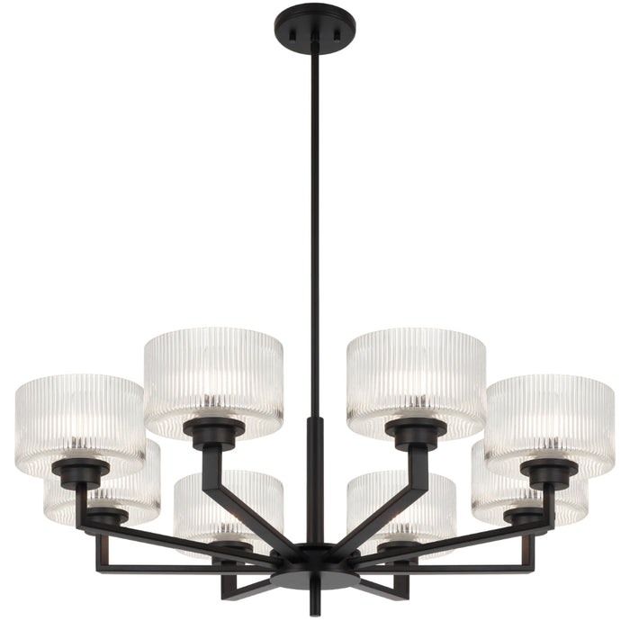 Moreno II 8 Light Pendant Black - MORENO2 PE8-BK