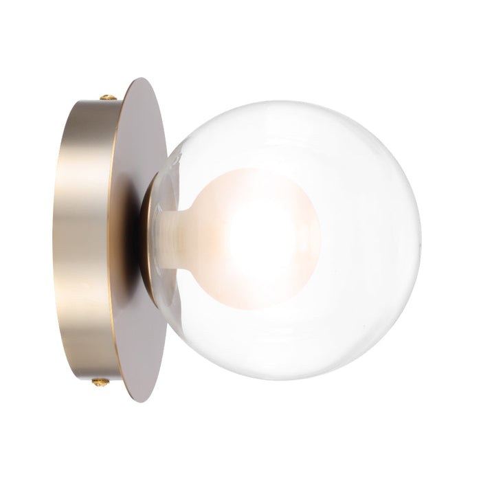 Mosari Wall Light Gold Matt & Clear Opal - MOSARI WB-GD