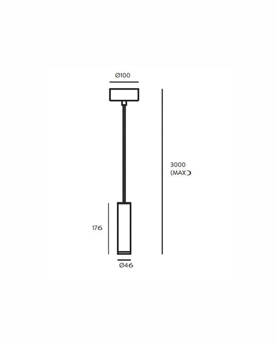 Maru LED Pendant Light 3W 2700K Matte Brass - ARO.C1194/ORO