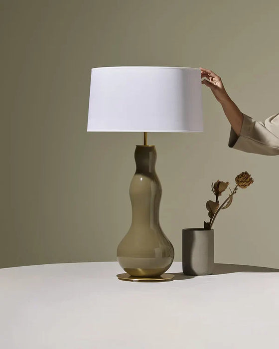 Melly Table Lamp Shiny Gold & Green Leaf - ARO.NAC103/ORO/NCSS7006G80Y+801011/41
