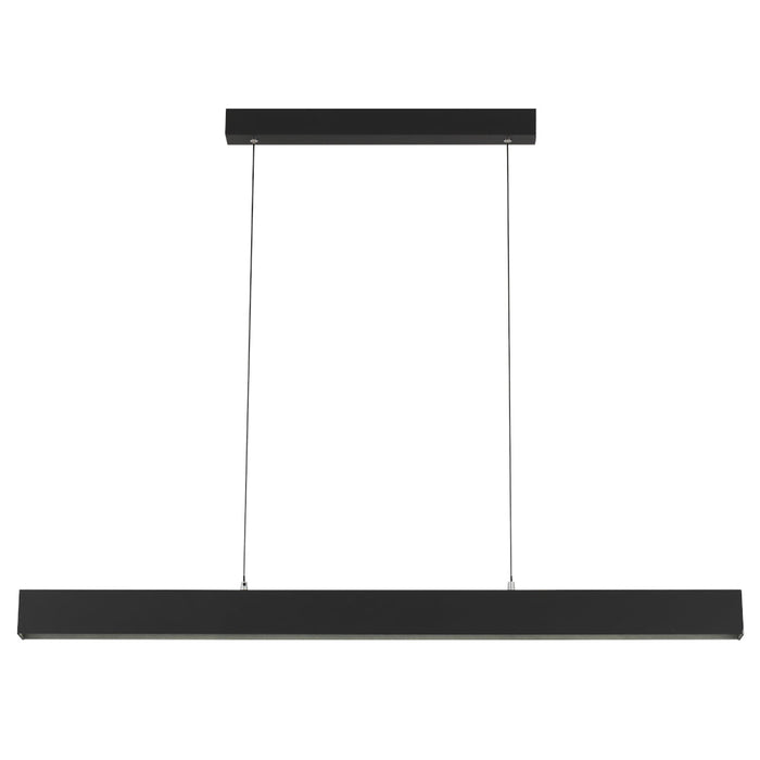 Navaro2 LED Pendant Light 40W TRI Colour Black & Opal - NAVARO2 PE120-BK