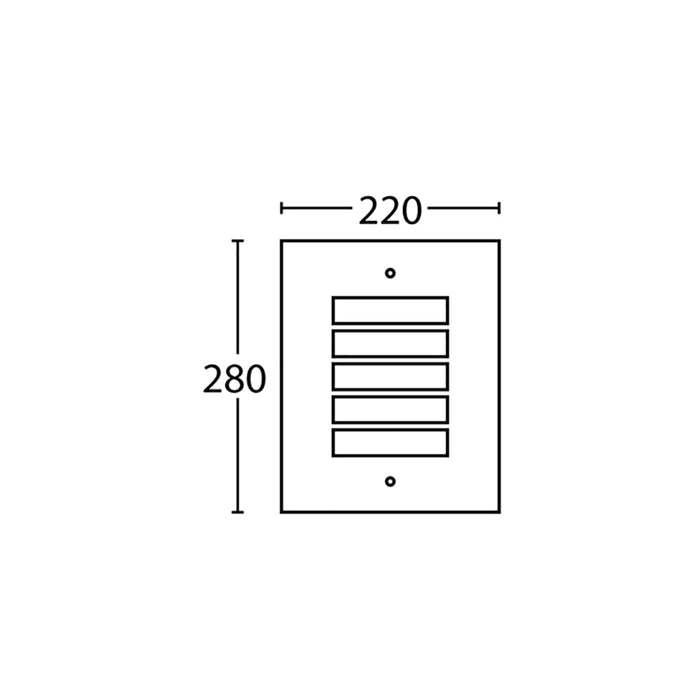 Buy Exterior Wall Lights Australia NED Exterior Surface Mounted Wall Light Grilled Copper IP54 - NED01