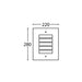 Buy Exterior Wall Lights Australia NED Exterior Surface Mounted Wall Light Grilled Copper IP54 - NED01