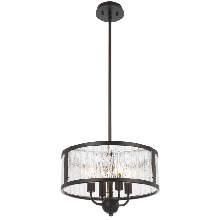 Norel 4 Light Pendant Black - NOREL PE4-BK