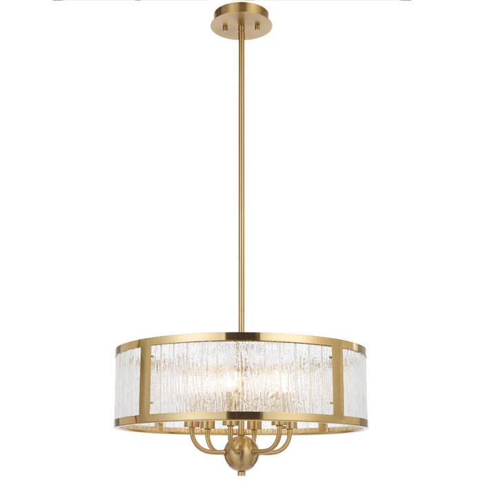 Norel 6 Light Pendant Antique Gold - NOREL PE6-AG