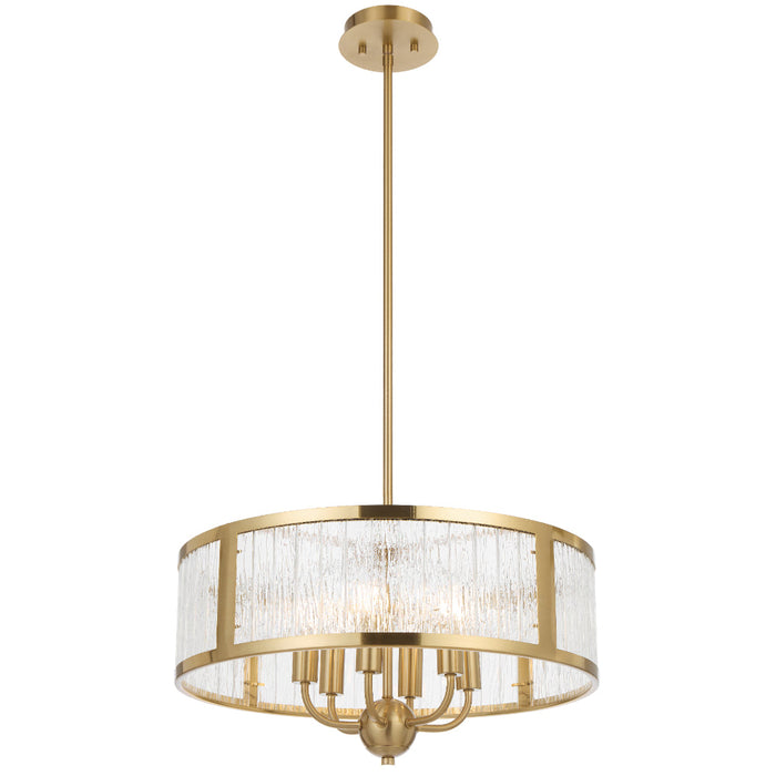 Norel 6 Light Pendant Antique Gold - NOREL PE6-AG