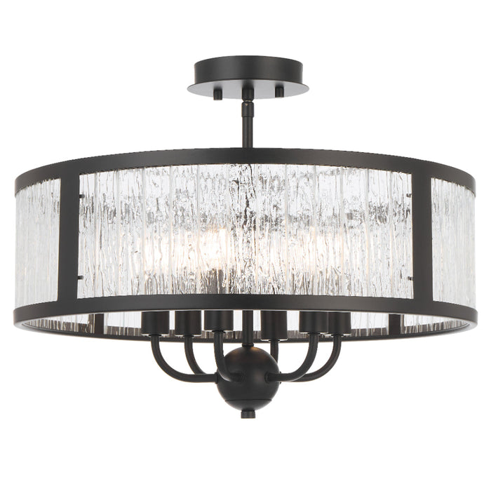 Norel 6 Light Pendant Black - NOREL PE6-BK