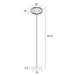 Buy Floor Lamps Australia Nori 1 Light Floor Lamp Black & Opal Matt - NORI FL-BKOM