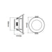 Buy Recessed Downlights Australia NOVADLUX02 LED Dimmable Tri-CCT Recessed Downlight 10W With Changeable Clip Faceplate - NOVADLUX02