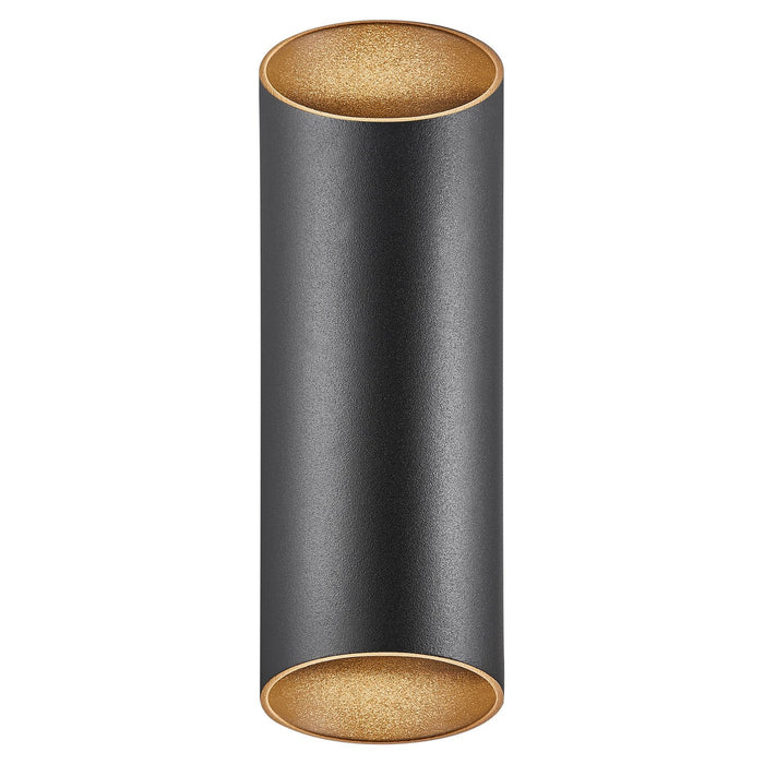 Nico Up & Down Round Wall Light Black - 2218231003