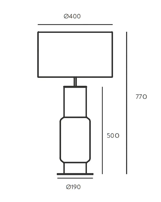 Noa Table Lamp Matte Brass - ARO.NAC110/ORO/TBC+801011/41