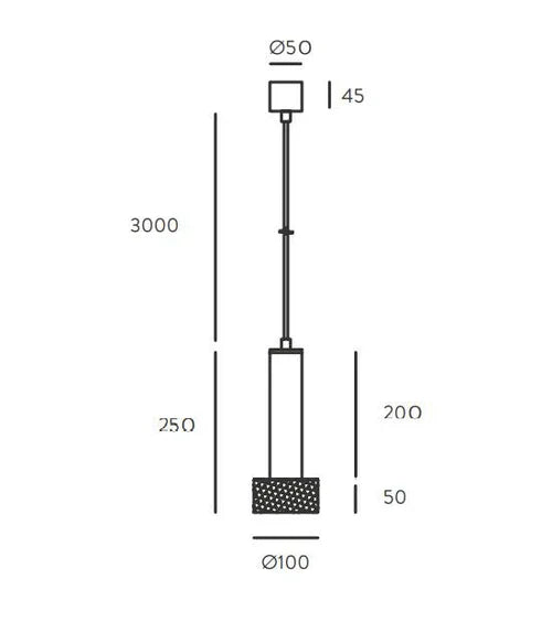 Focus LED Pendant Light 5W 3000k Aged Gold & Anthracite - ARO.C1279/ORO-ANT
