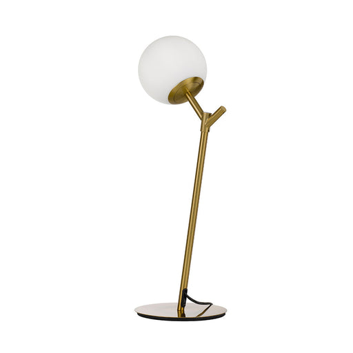 Buy Table Lamps Australia Ohh 1 Light Table Lamp Antique Gold & Opal Matt - OHH TL-AGOM