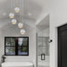 Buy Cluster Pendants Australia Oneta 5 Lights Pendant Lights White Iron - ONETA PE05-WHCL