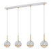 Buy Island Pendant Lights Australia Oneta Pendant 4 Lights White Iron - ONETA PE04-WHCL