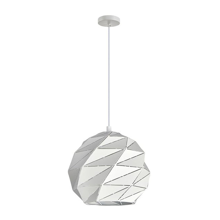 Buy Pendant Lights Australia Interior Large Dome Carved 1 Light Pendant White - ORIGAMI4