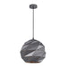 Buy Pendant Lights Australia Interior Large Dome Carved 1 Light Pendant Matt Grey - ORIGAMI6