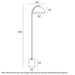 Buy Floor Lamps Australia ORTEZ Floor Lamp Light Gold Iron / Black Marble - ORTEZ FL-BKAG