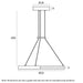 Buy LED Pendants Australia OSTROM LED Pendant W500mm Gold 3000K - OSTROM PE50-CG