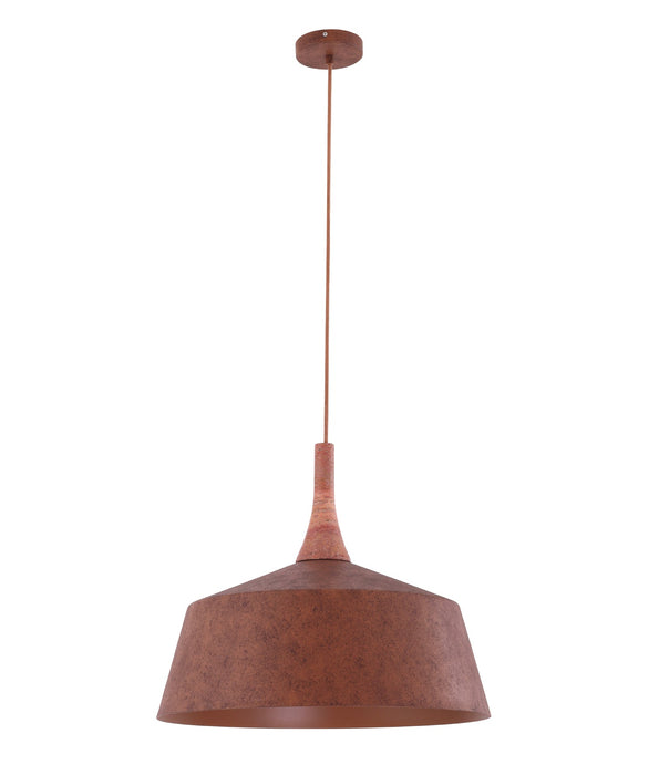 Oxido 550mm Dome Pendant Light Rustic Brown - OXIDO3