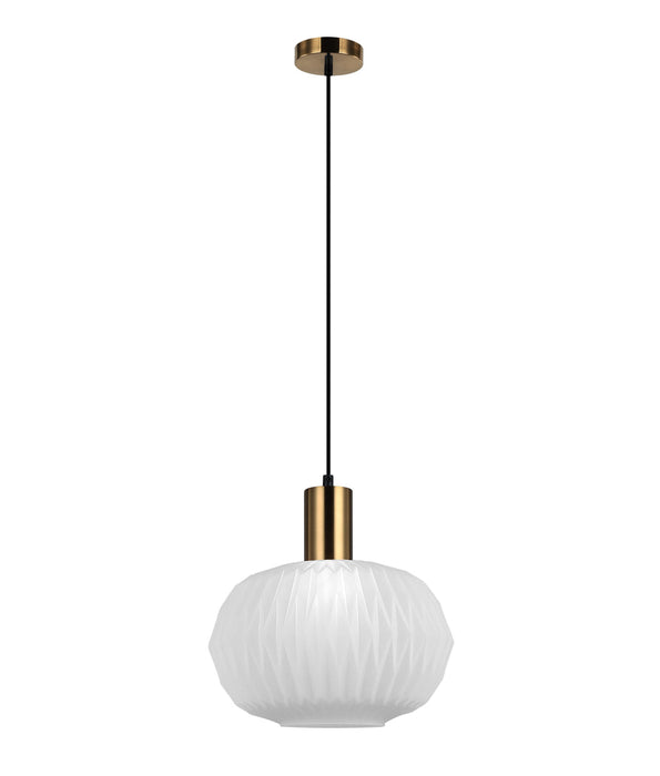 Papel Dome Glass Pendant Light Translucent Glass - PAPEL1