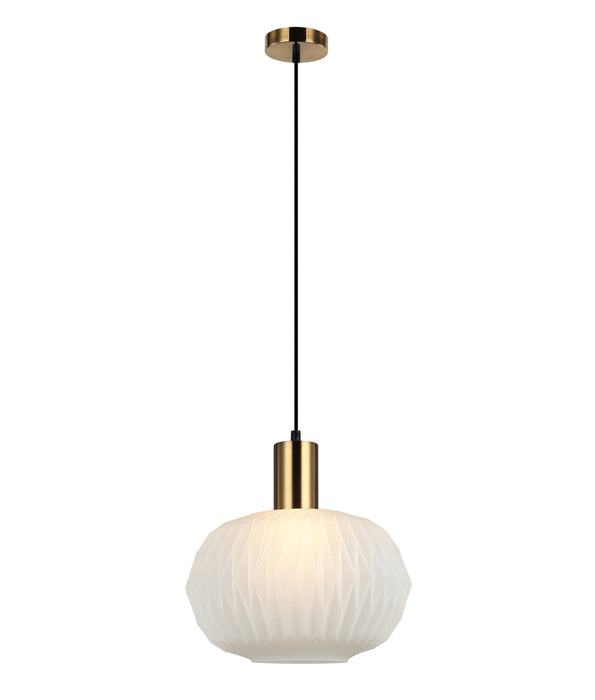 Papel Dome Glass Pendant Light Translucent Glass - PAPEL1
