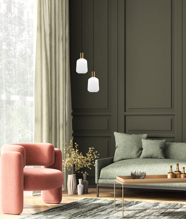 Papel Jar Glass Pendant Light Opaque Glass - PAPEL4