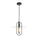 Buy Pendant Lights Australia PAPILLON Interior 1 Light Black Pendant With Clear Coolie Glass - PAPILLON1
