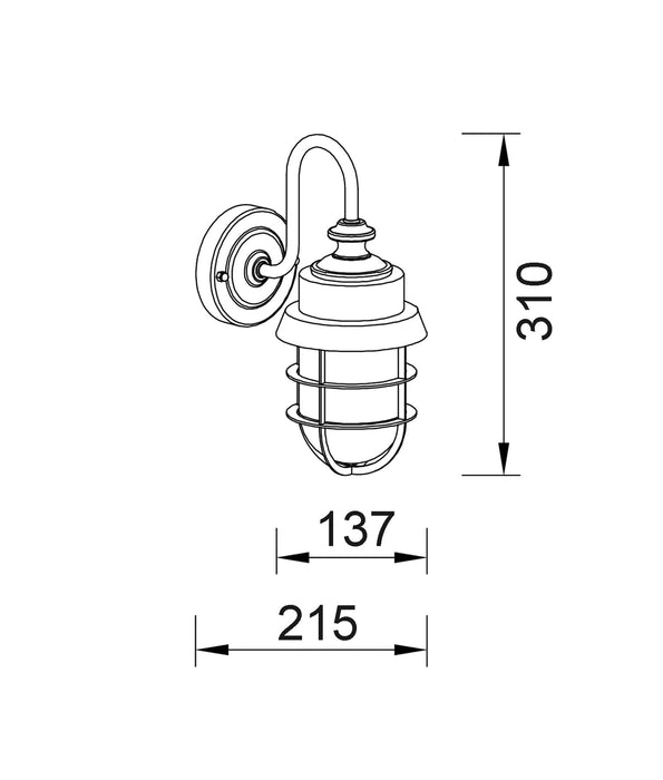 Parol Stainless Steel 304 Exterior Wall Light Electroplated Copper - PAROL4